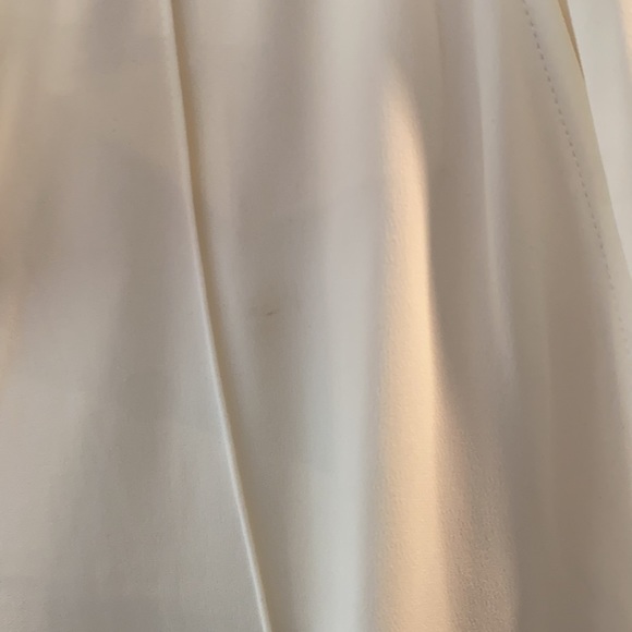 NWT A.L.C. Off White Viscose Wide Leg Cropped Pants Trousers Women's 8 - Picture 6 of 16